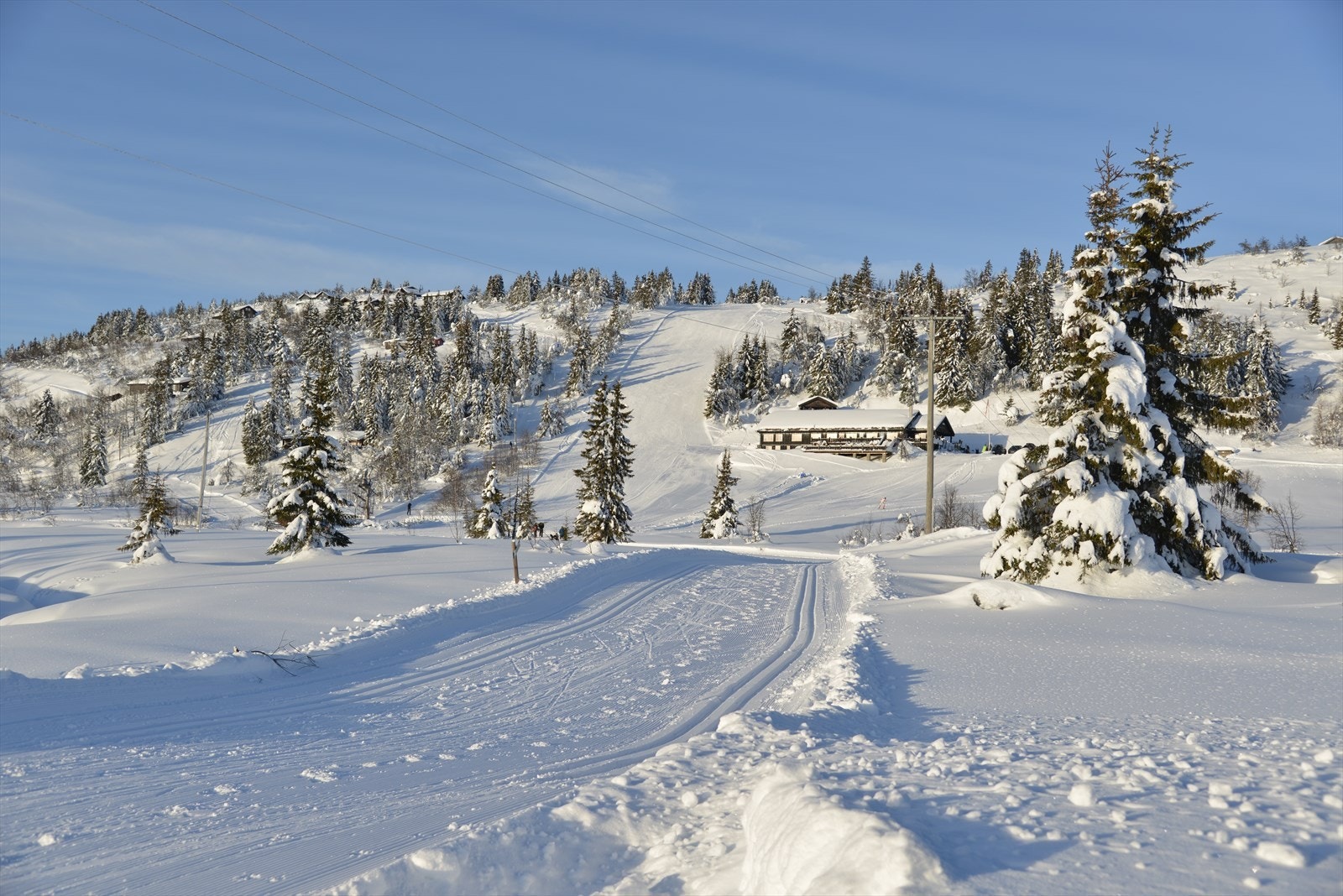 Fra hytta er det kort vei til Jomfruslettfjellheisen hvor barn og unge kan ha det gøy! (foto: Gamlestølen Fjellstue) Galleribilde