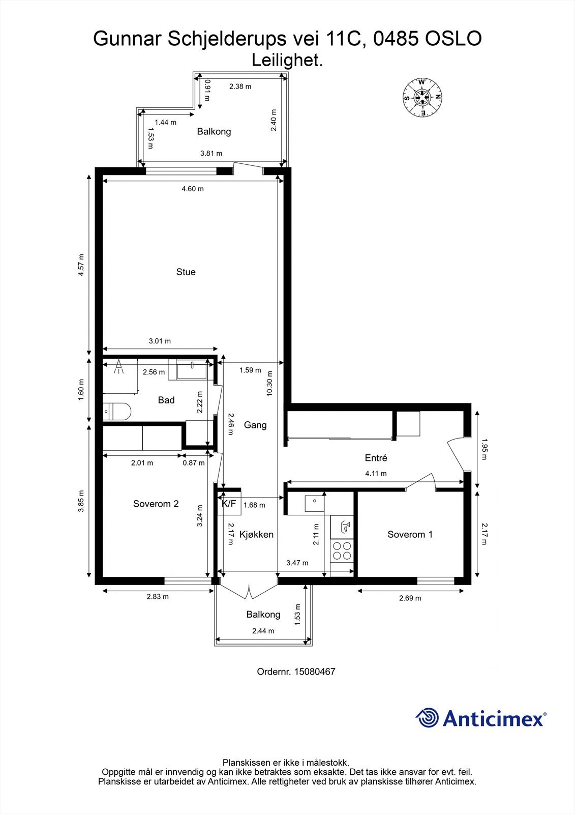 Plantegning Galleribilde