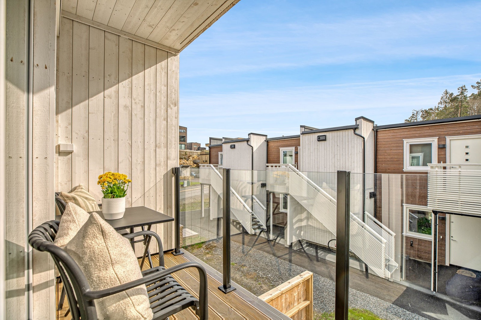 Veranda hvor solen kan nytes Galleribilde