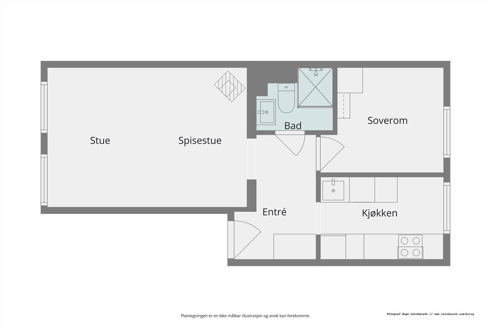 Planskisse Galleribilde