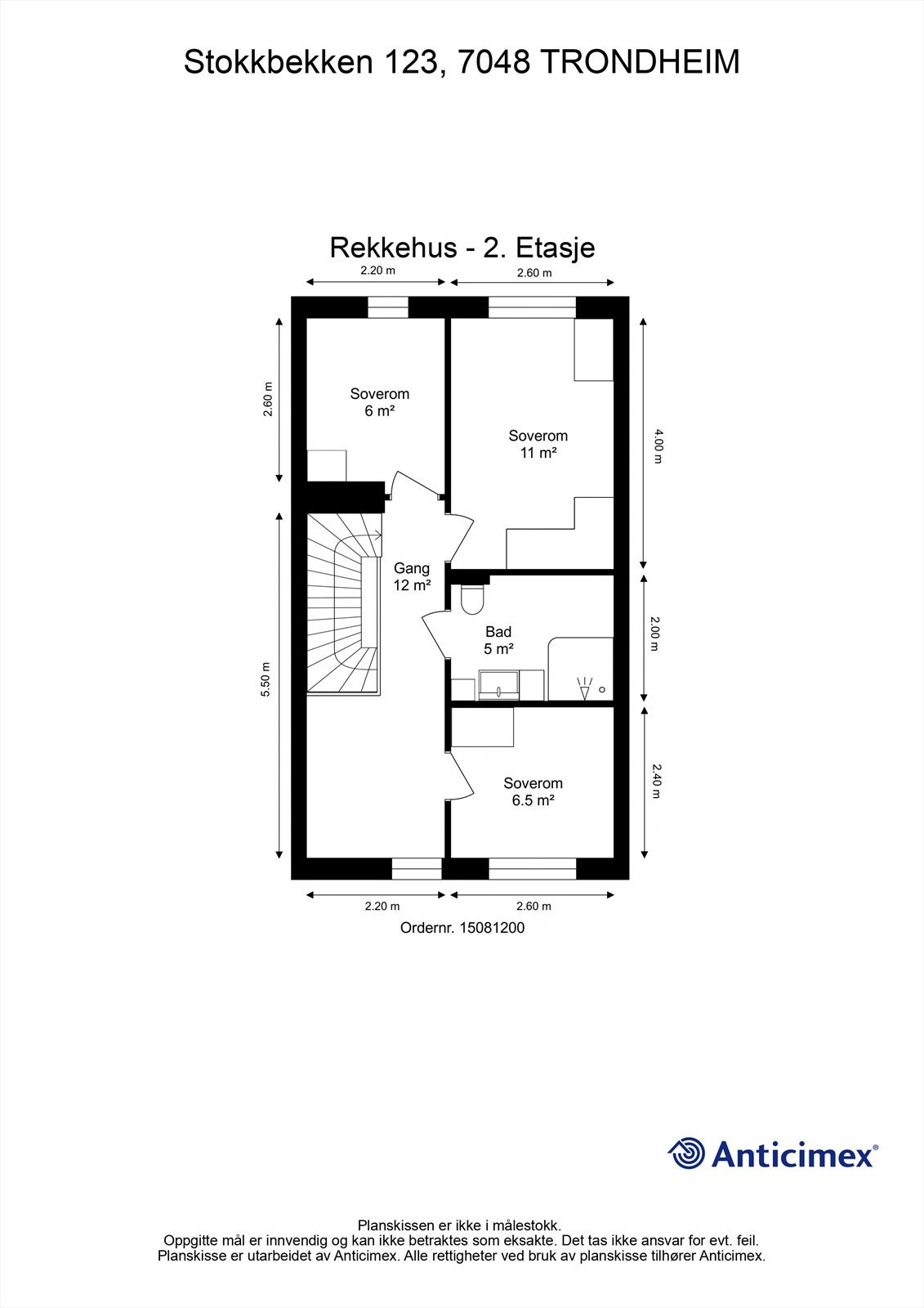 Planskisse - 2. etasje. Galleribilde