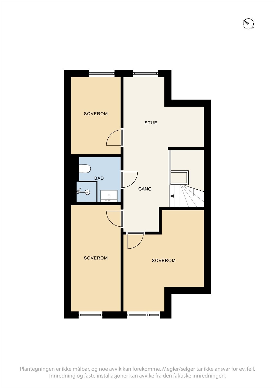 Alternativ planløsning 2. etasje. Galleribilde