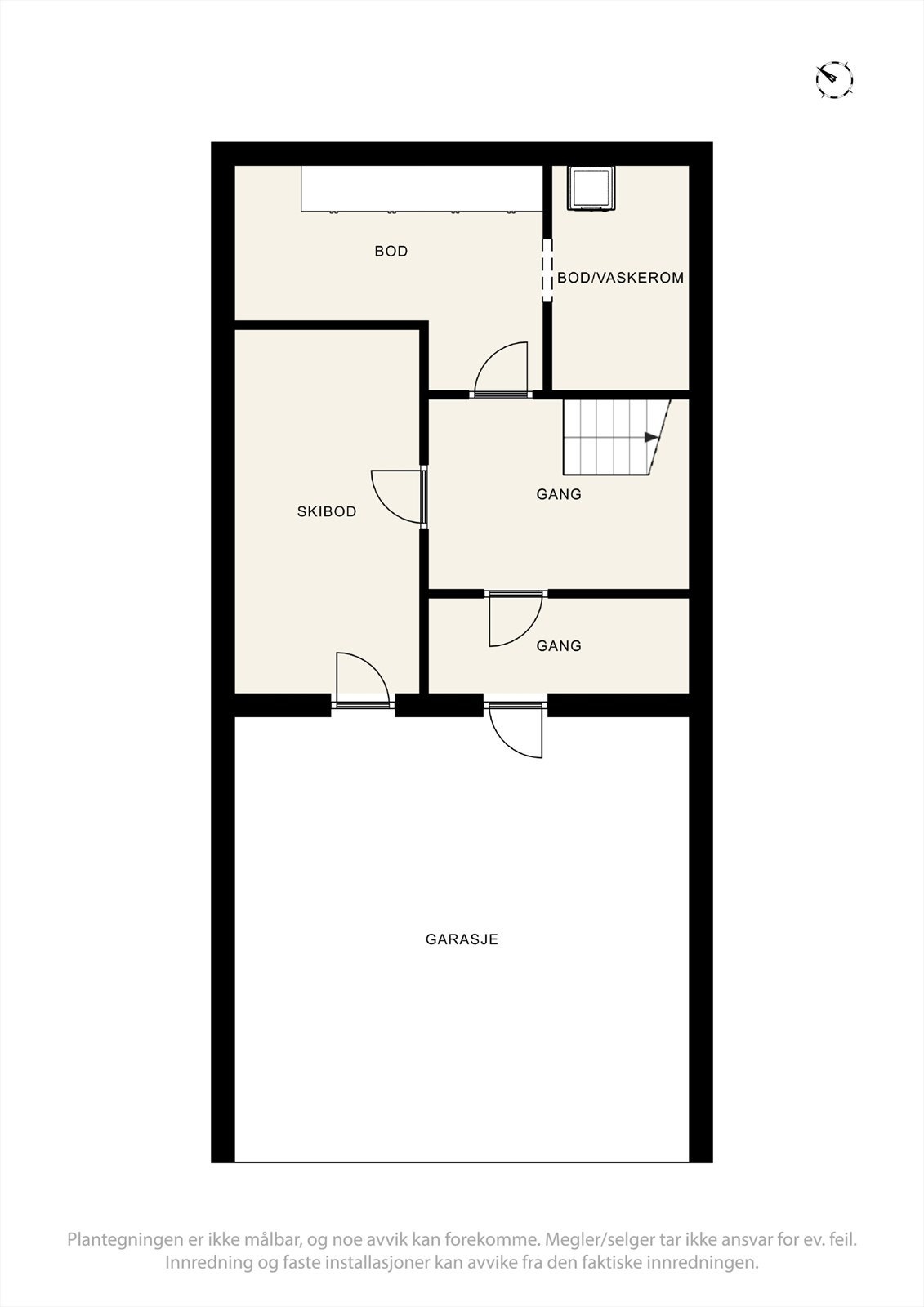 Plantegning underetasje Galleribilde