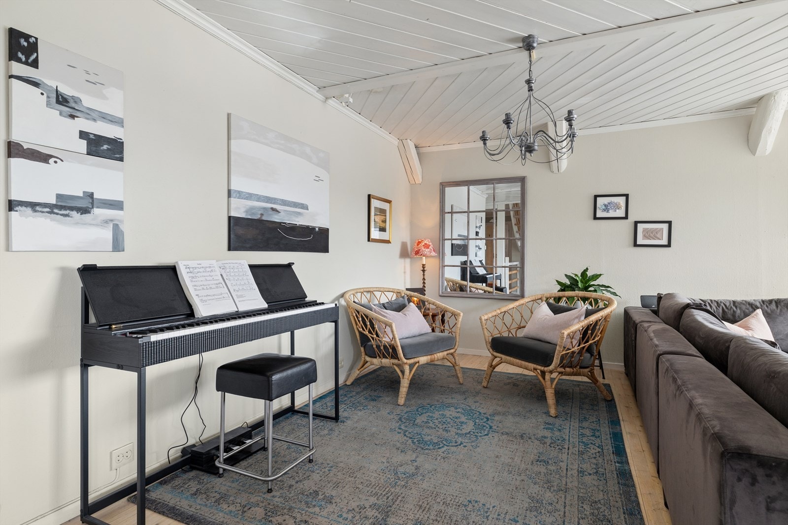 Rommet kan deles inn i flere soner. Galleribilde