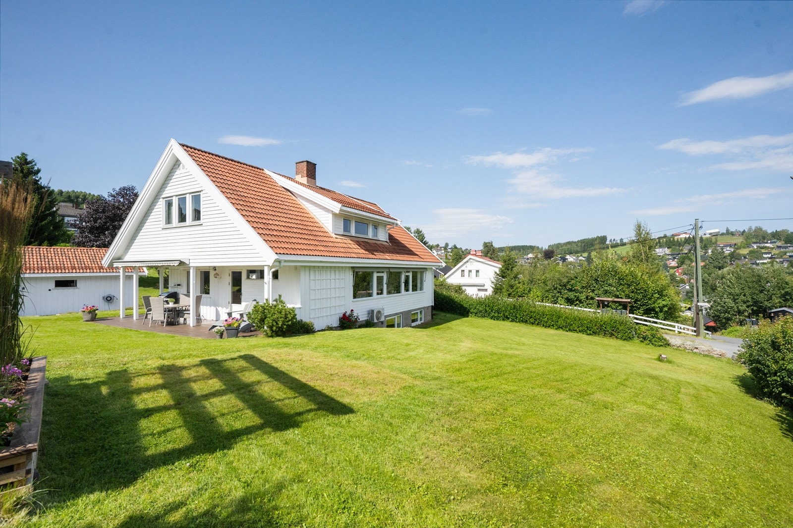 Her bor du i hyggelige omgivelser med hovedsakelig småhusbebyggelse, perfekt for deg som ønsker en fredelig hverdag samtidig som du har kort vei til det meste. Galleribilde