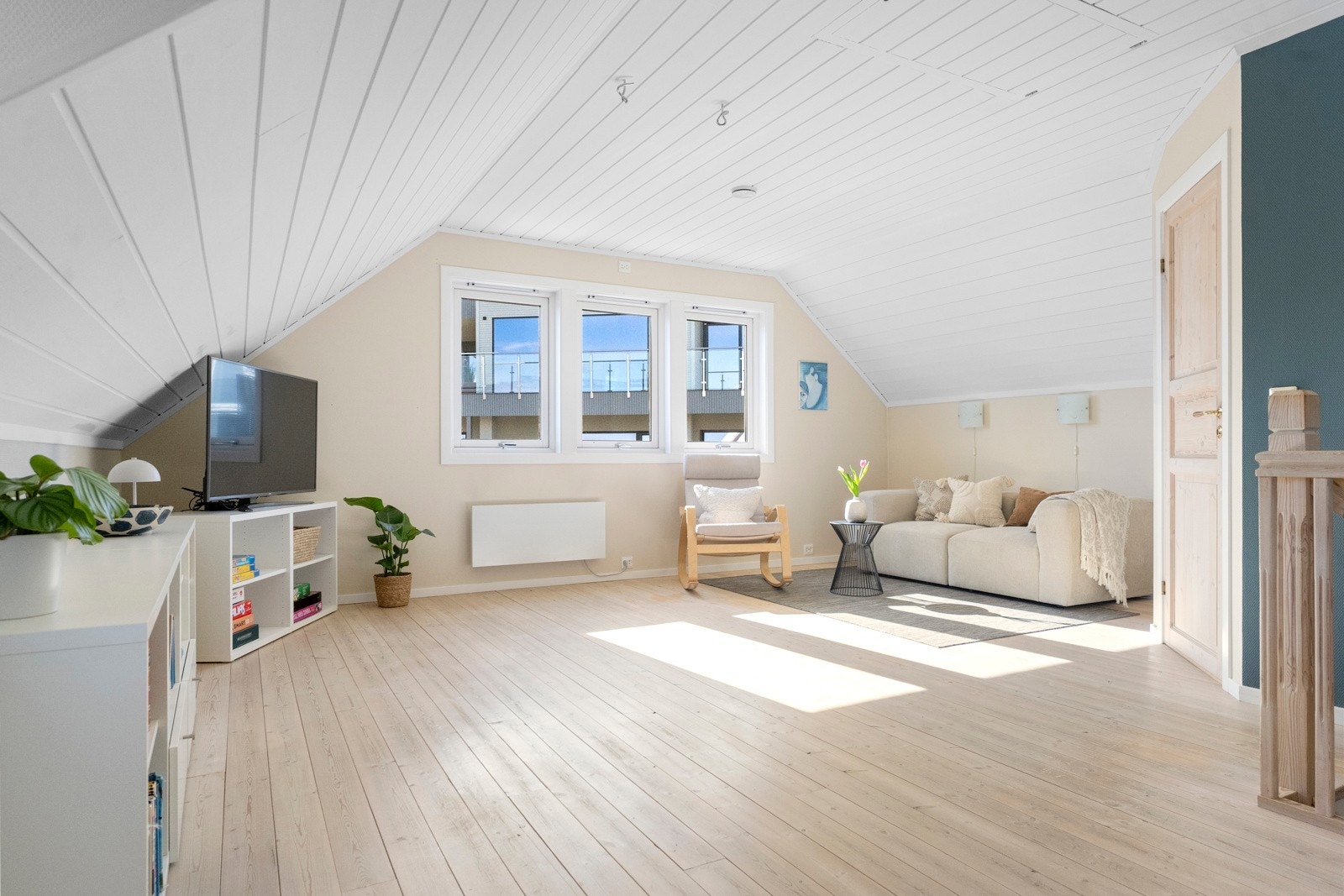 Loftstuen er ideell sone for barn, ungdom eller gjester. Galleribilde