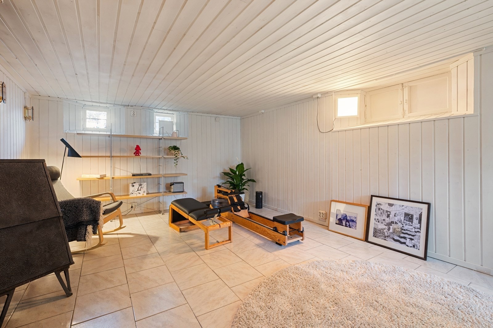 Innredet treningsrom. Galleribilde