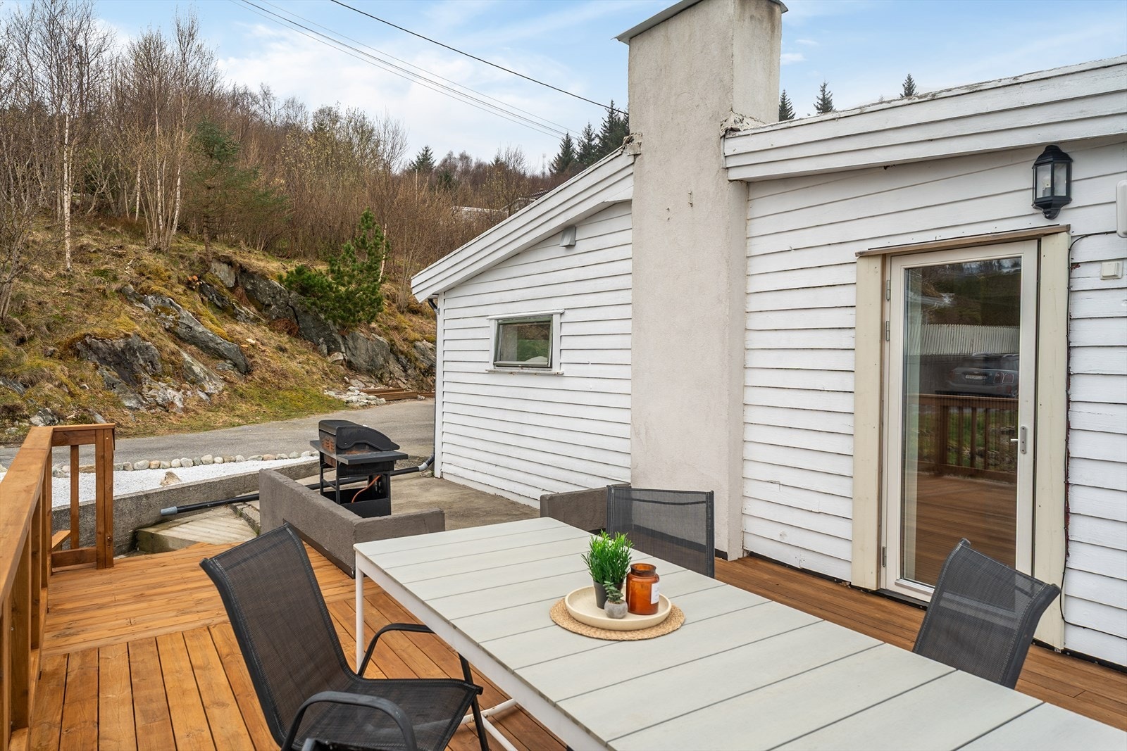 Terrassen har også adkomst fra gårdsrommet. Galleribilde