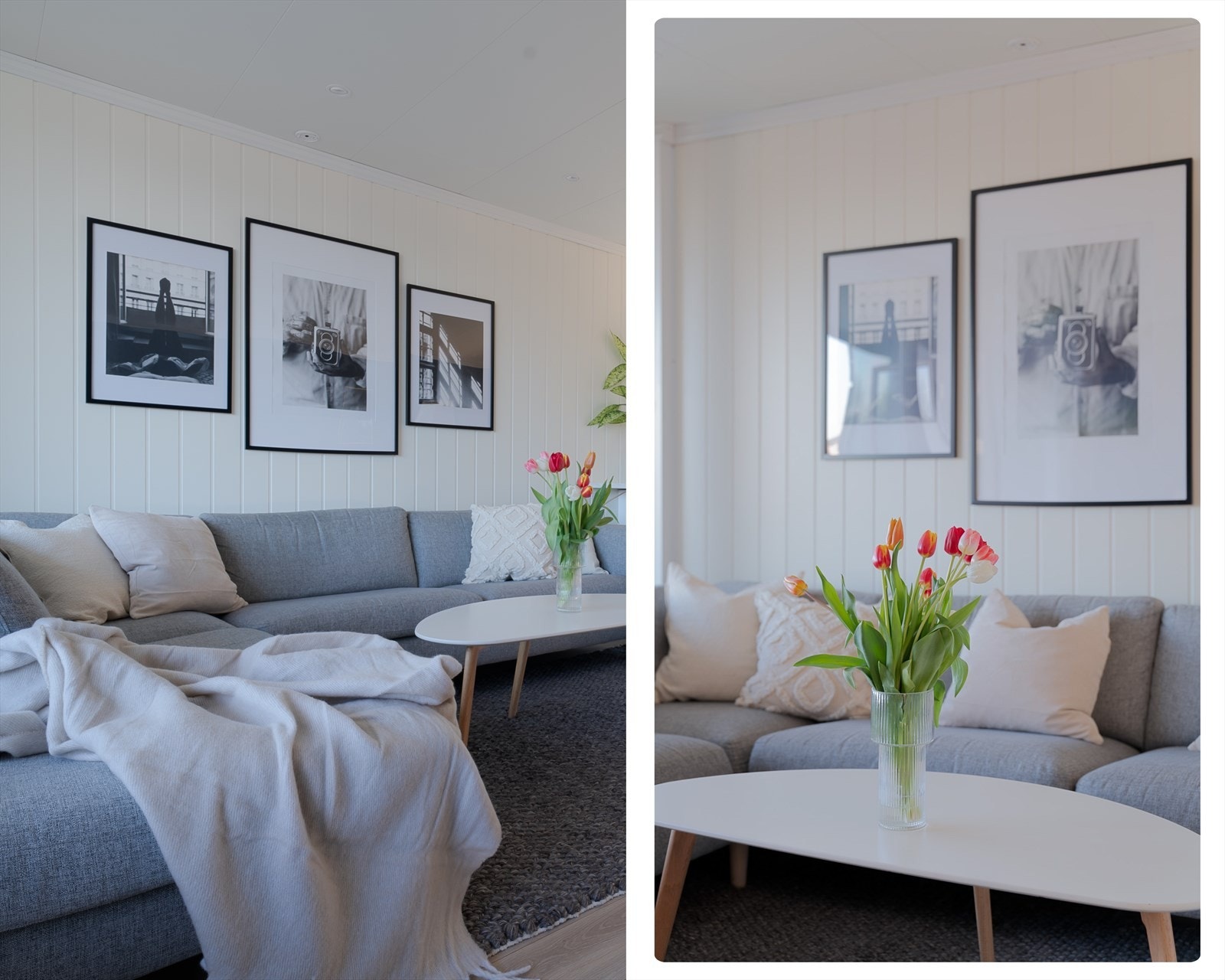 - Stue i en lys og tidløs farge - Galleribilde