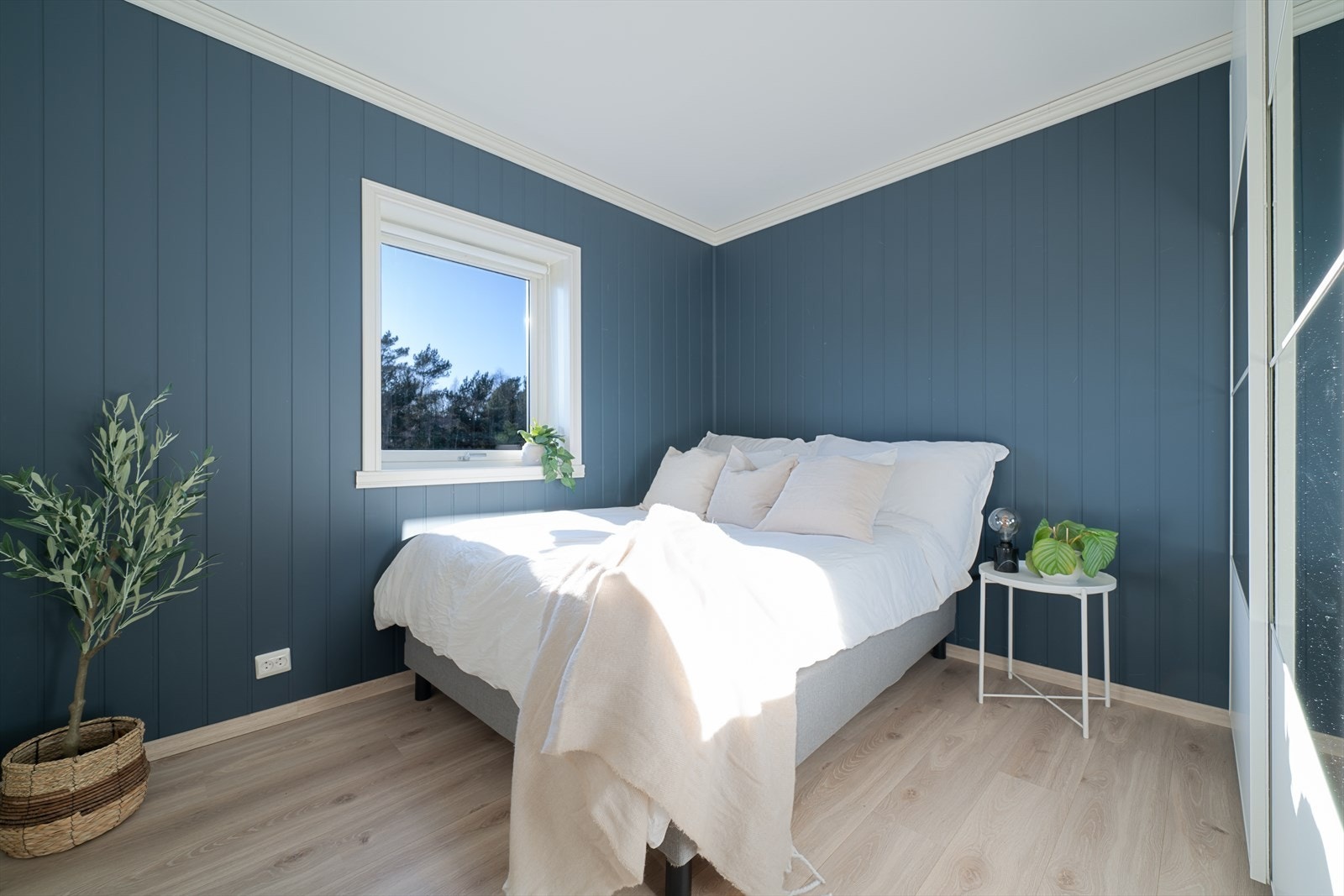 - Her har man god plass til dobbeltseng og garderobe - Galleribilde