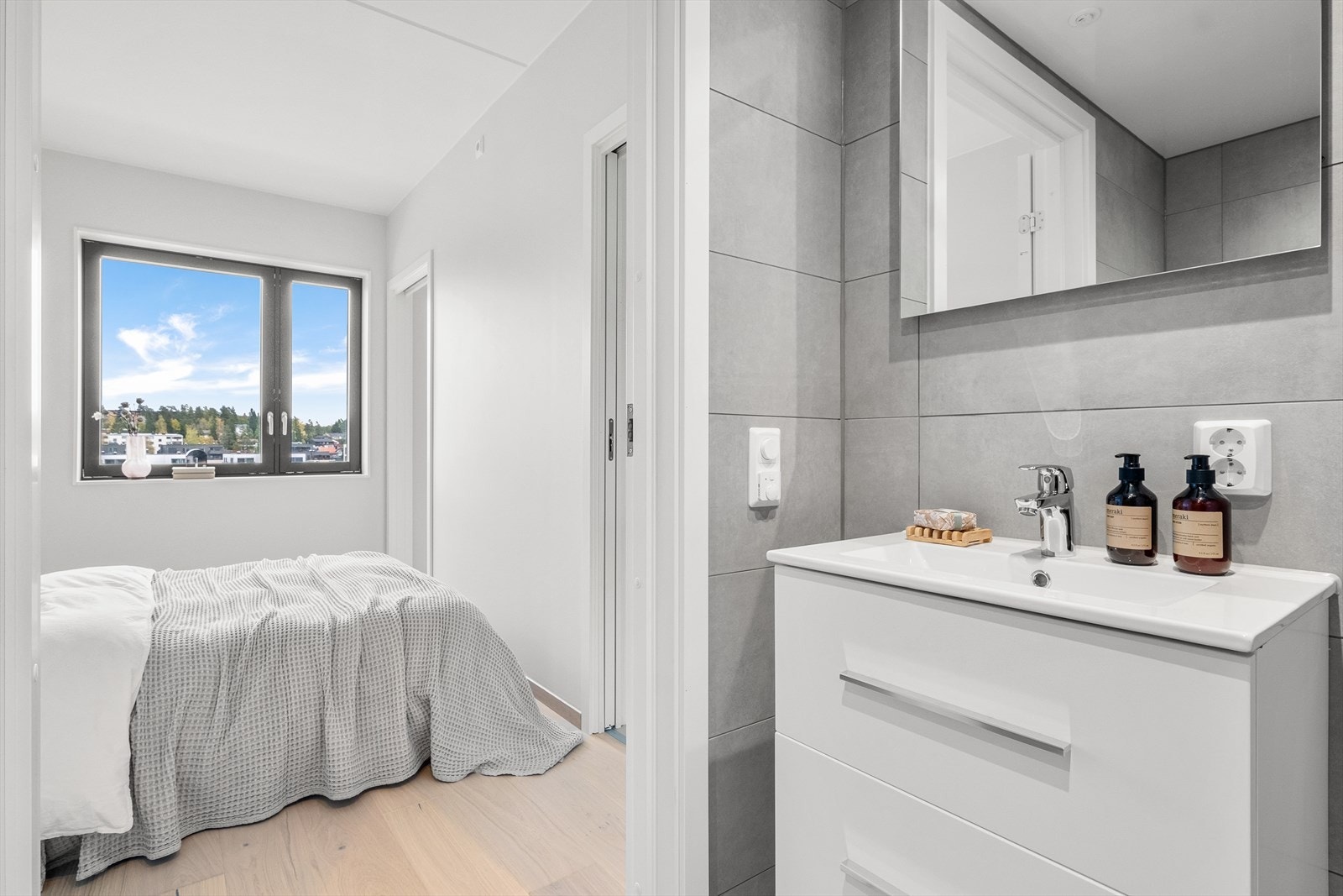 Hverdagsluksus med privat bad tilknyttet soverommet. Galleribilde