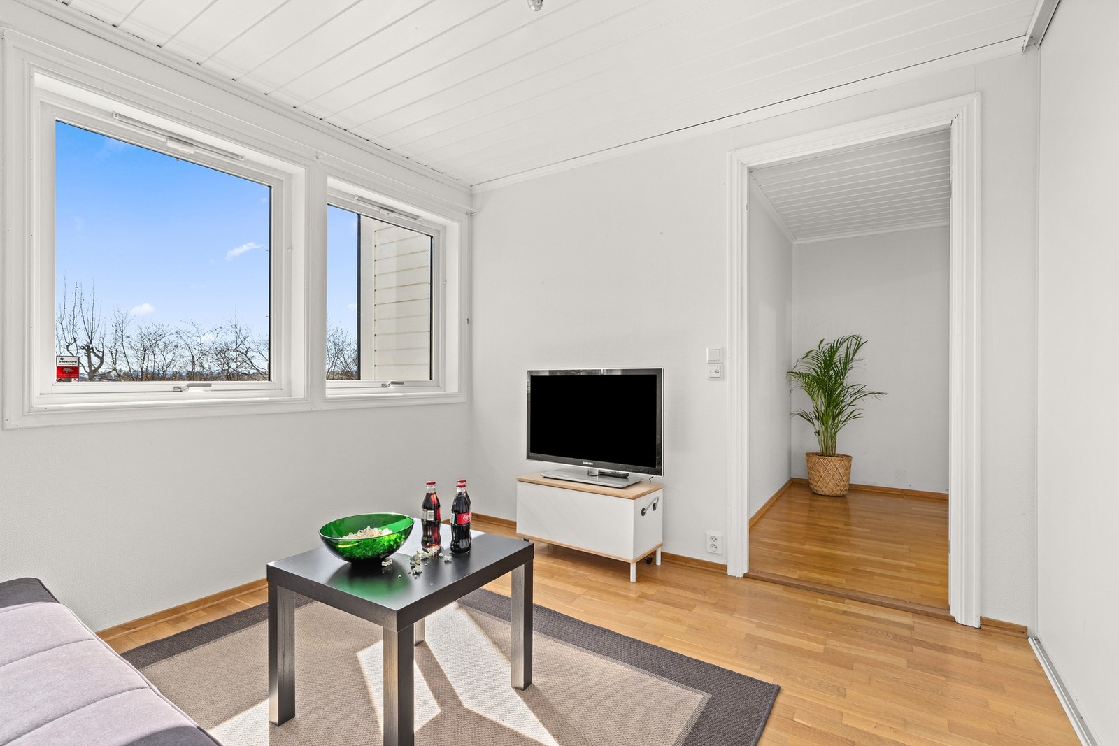 Fleksibelt rom benyttet som TV-stue/gjesterom Galleribilde