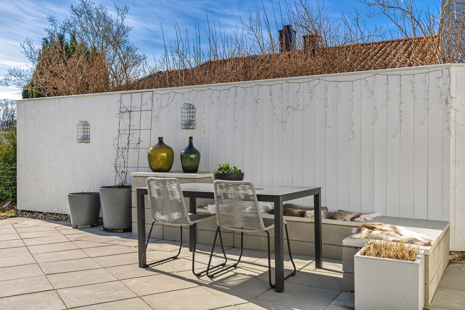 Terrasse/platting ut fra stue Galleribilde