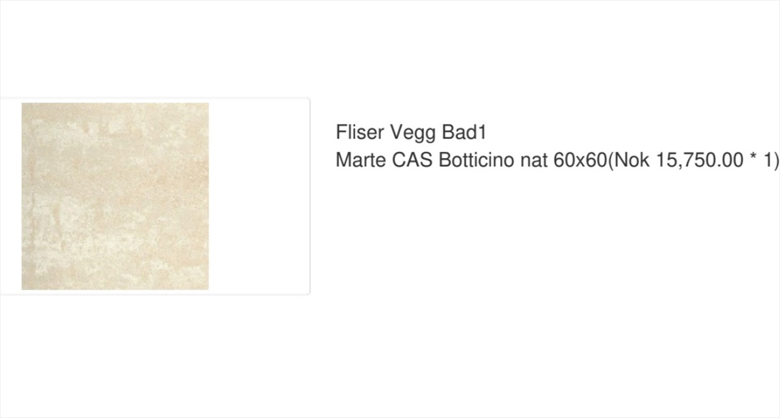 Oppgraderte veggfliser i 60x60cm format. En flis med matt overflate som gir et mykt, men samtidig robust uttrykk. Slett overflate med varme beigetoner. Galleribilde