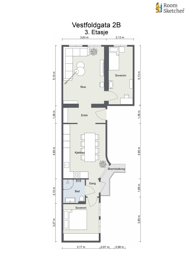 Plantegning. Galleribilde