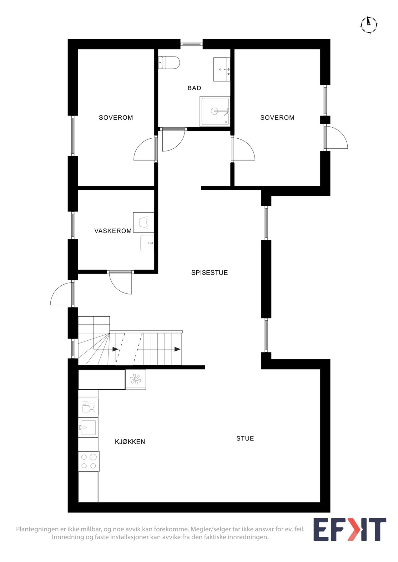 - Planskisse hovedetasje - Galleribilde
