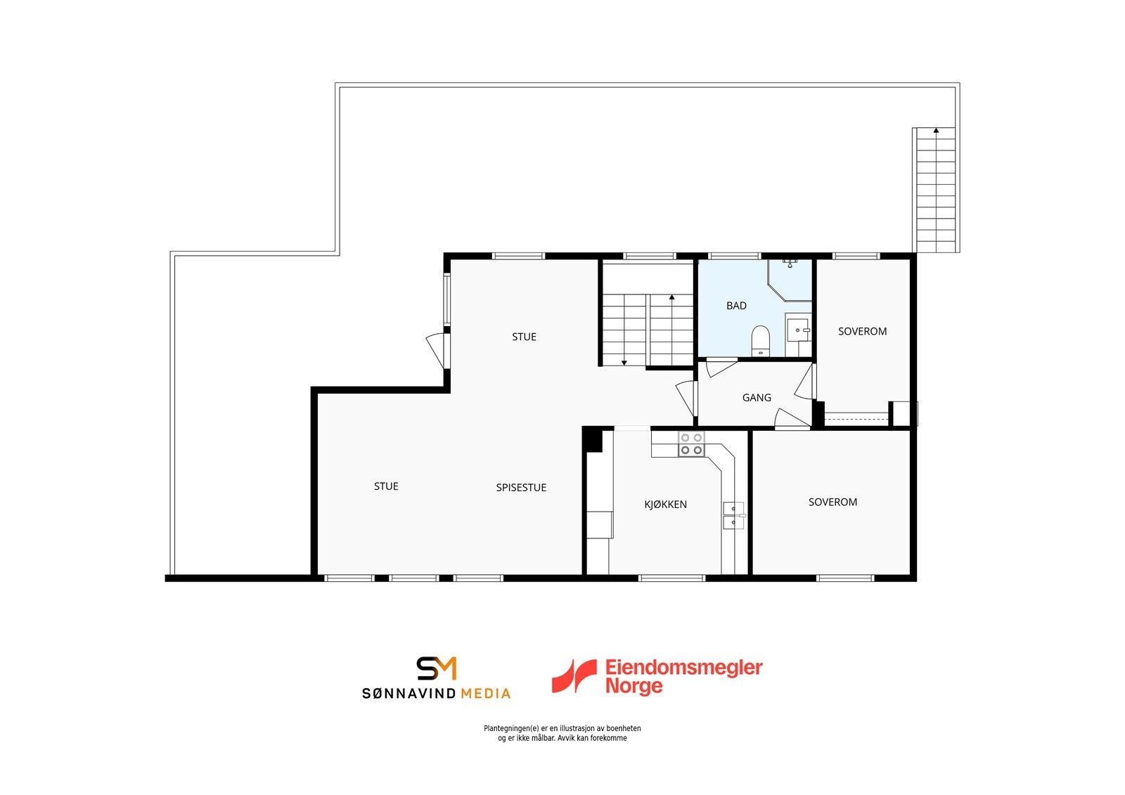 Plantegning 2. etasje Galleribilde