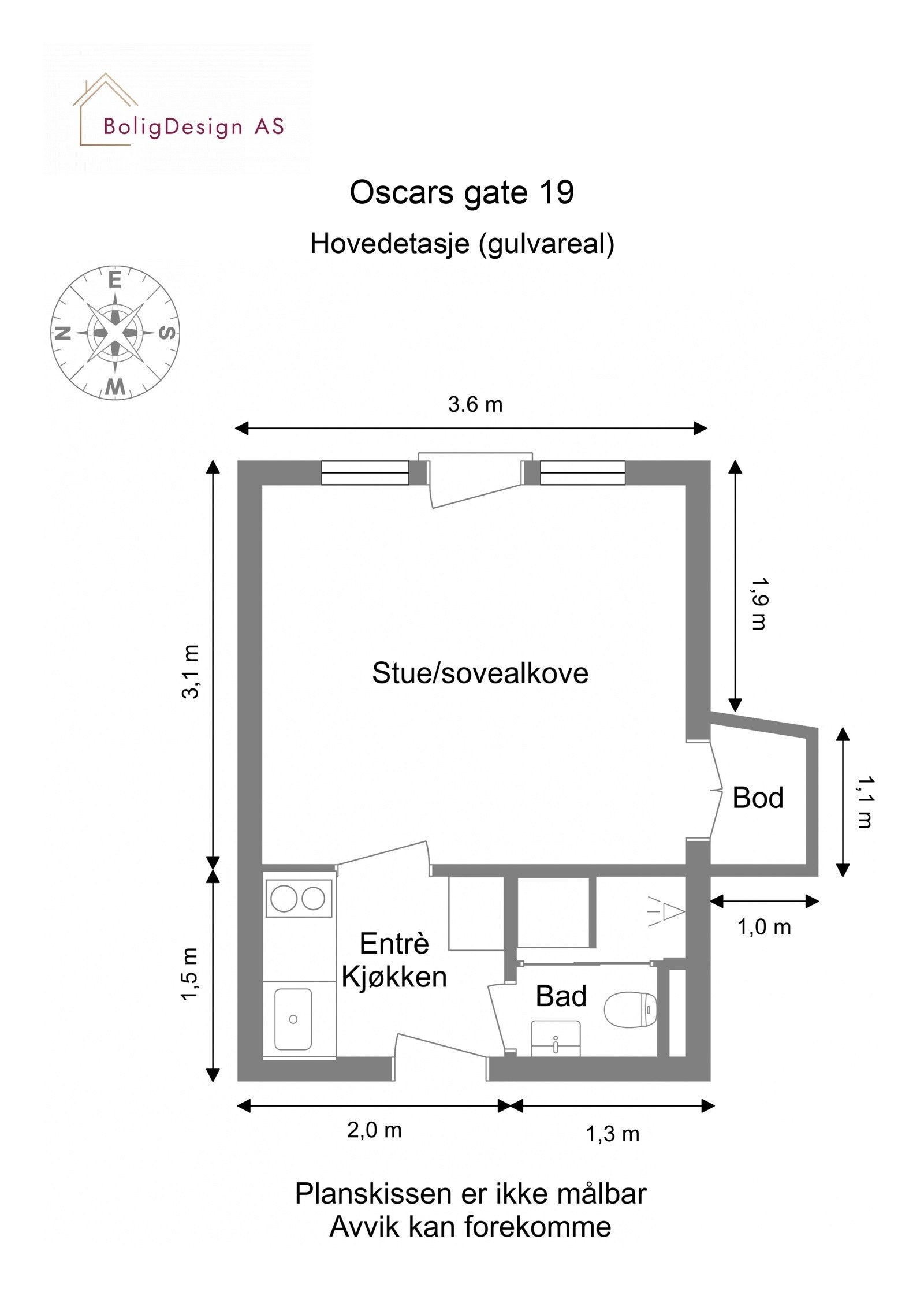 Plantegning. Galleribilde