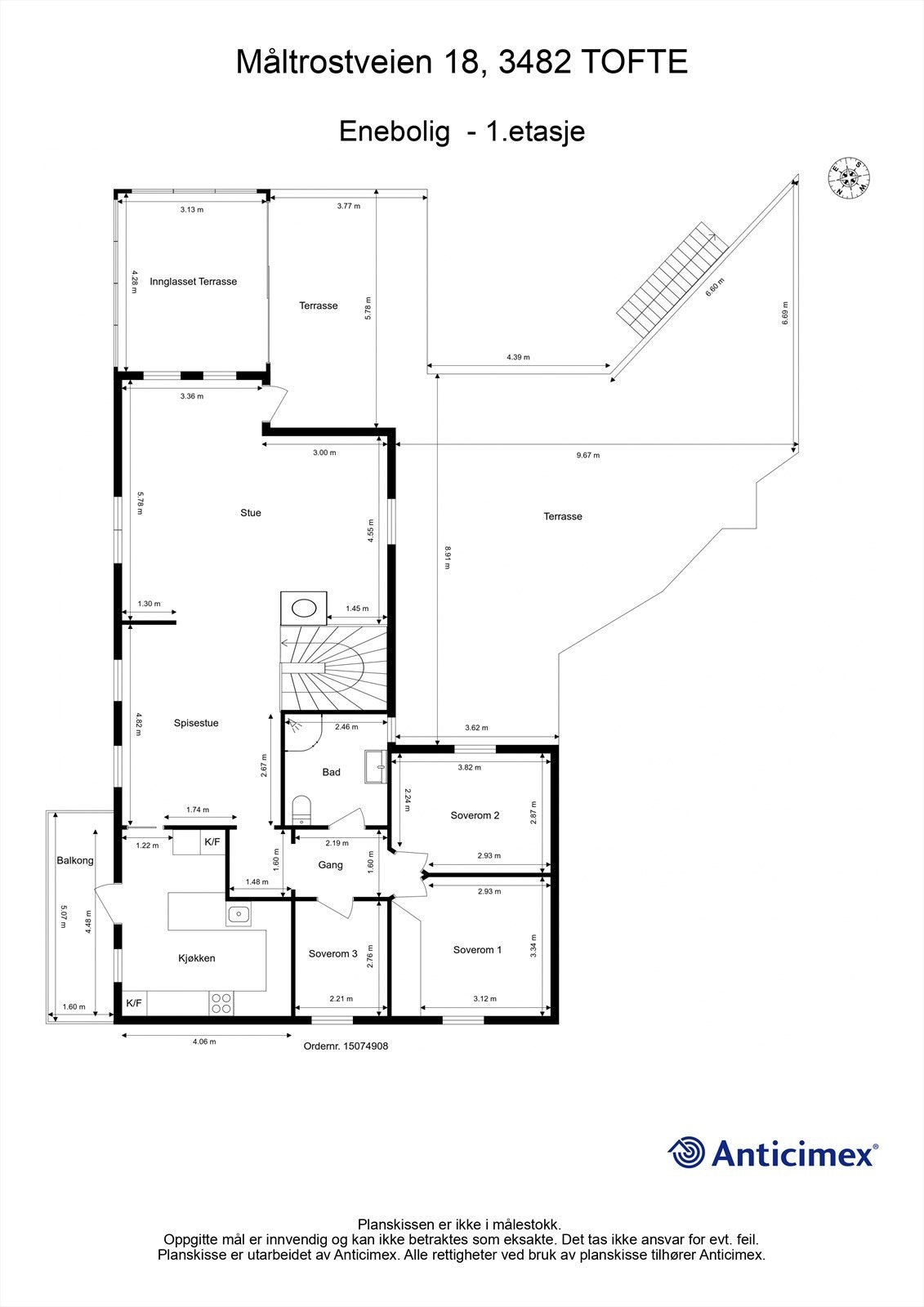 Plantegning 1.etasje Galleribilde