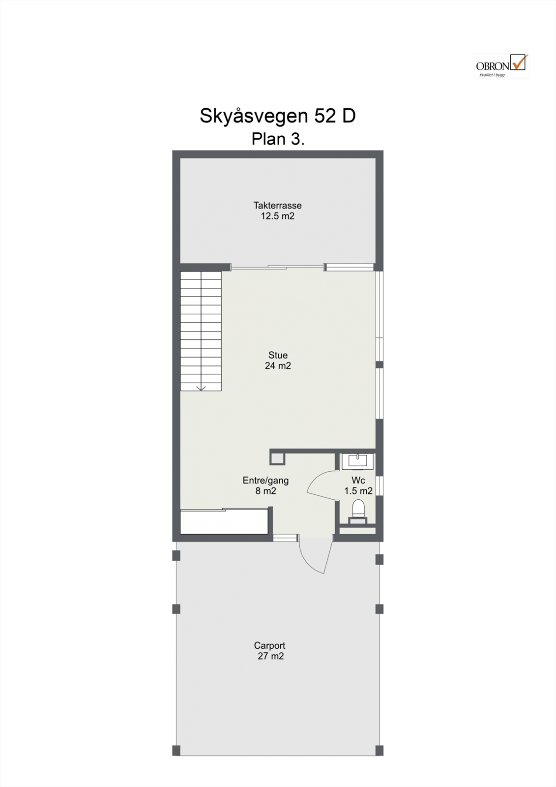 Plantegning plan 3 Galleribilde