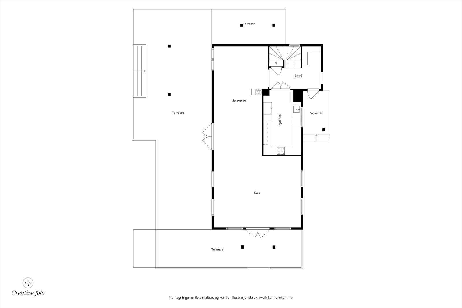 Plantegning 1.etasje Galleribilde