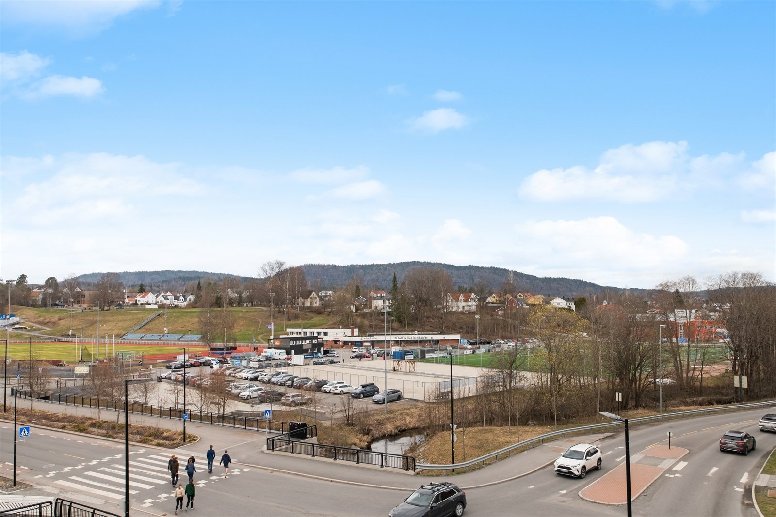 Utsikt fra balkong. Galleribilde