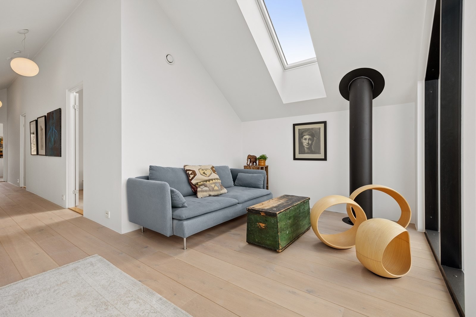 Loftstuen gir deg rom for møblering av sofagruppe. Galleribilde