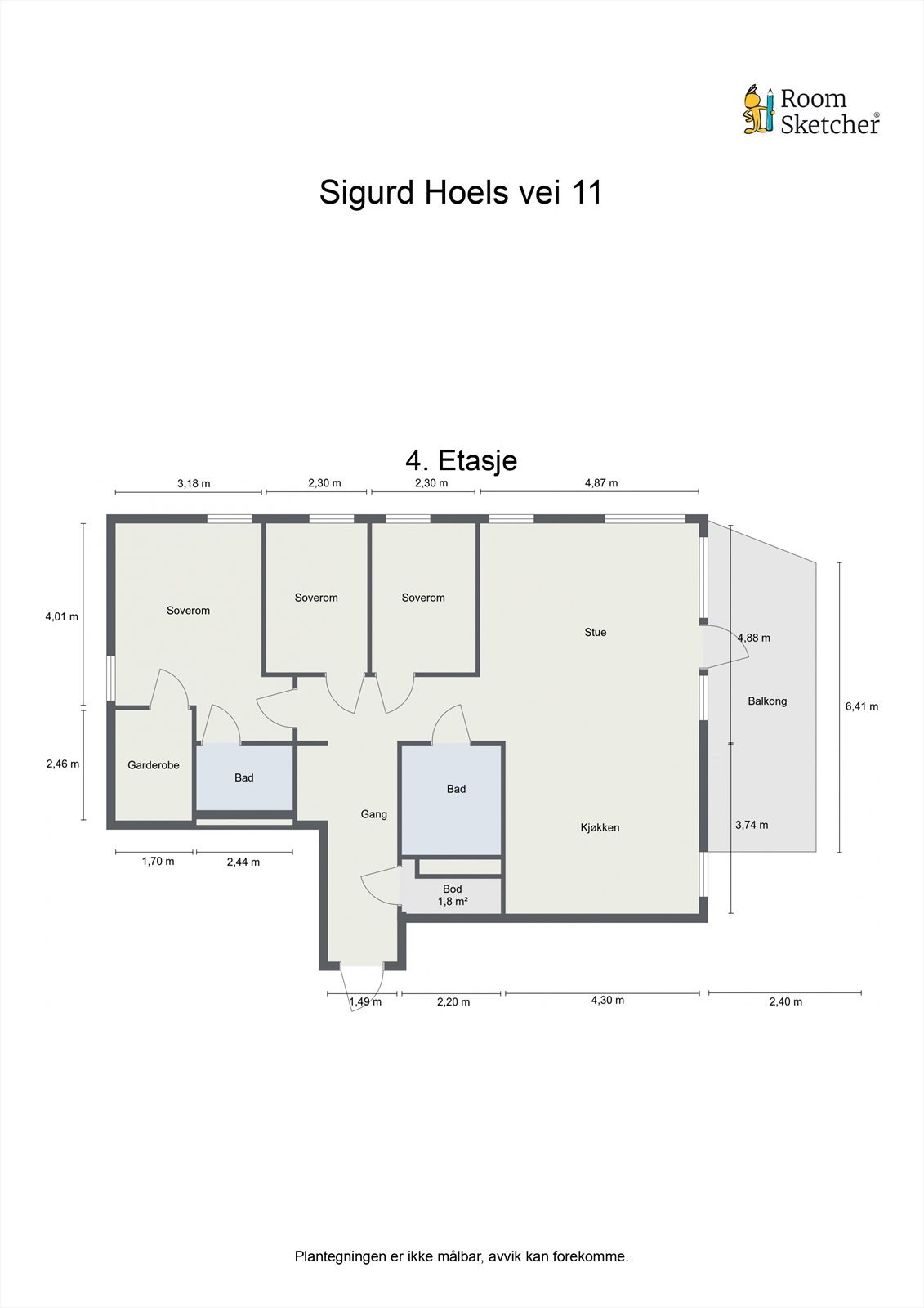 Plantegning. I tillegg medfølger det en kjellerbod på 5 m². Galleribilde