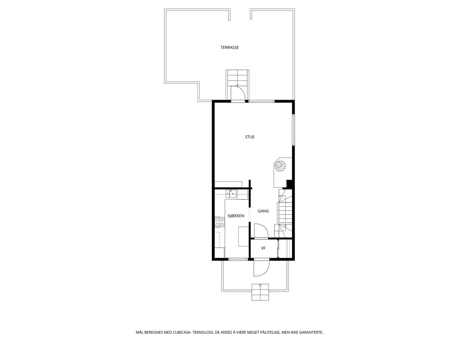 Veiledende planskisse 1. etasje Galleribilde