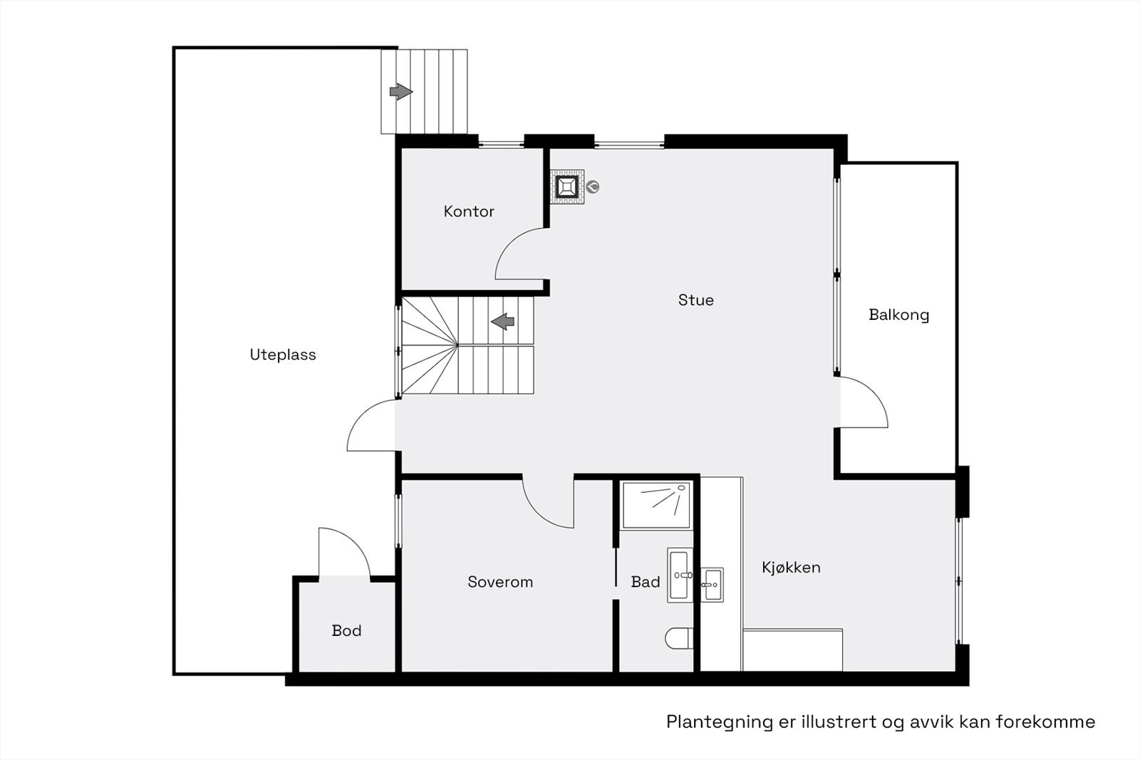 Plantegning | 2.etasje. Galleribilde