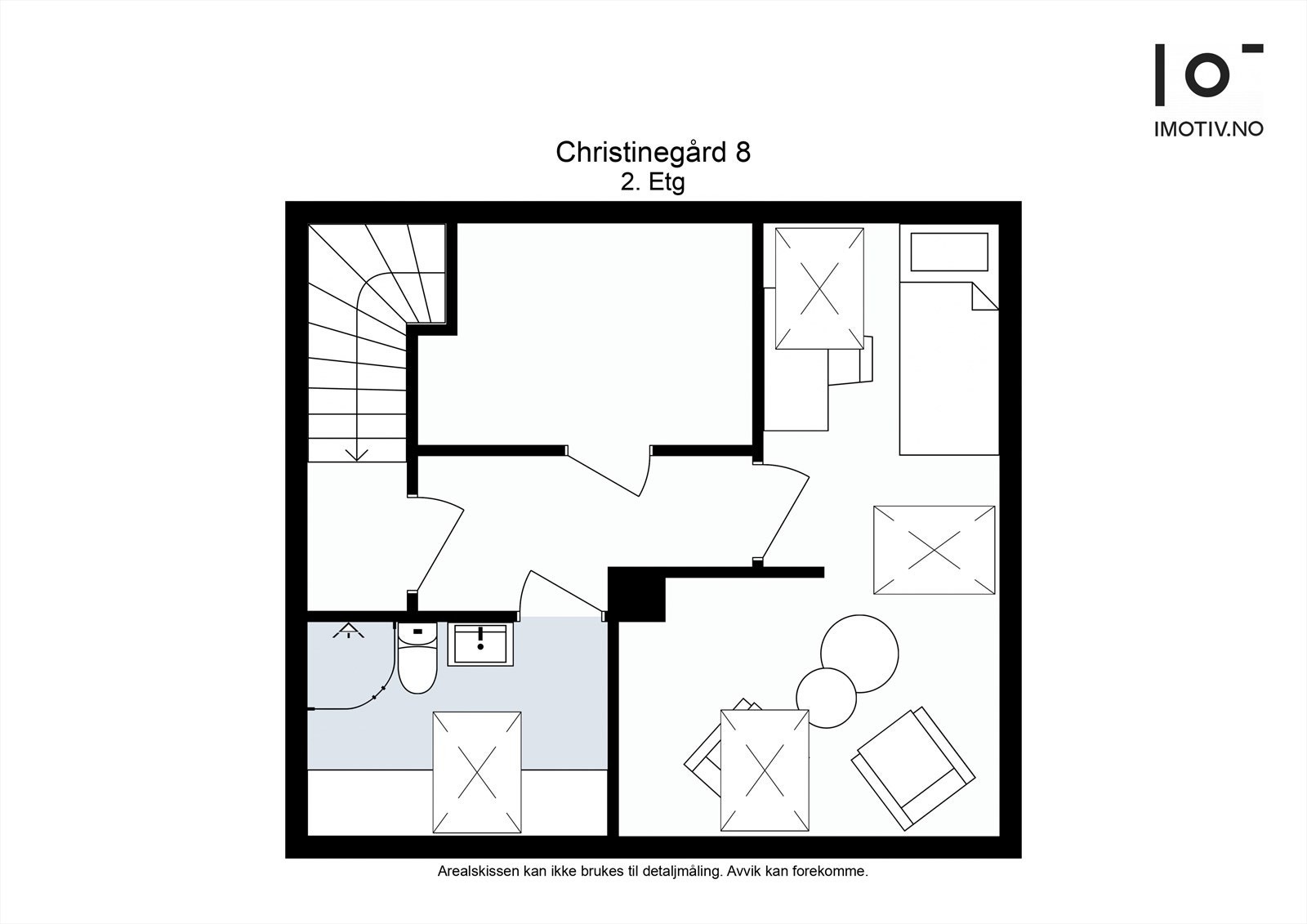 Plantegning loftsetasje. Galleribilde