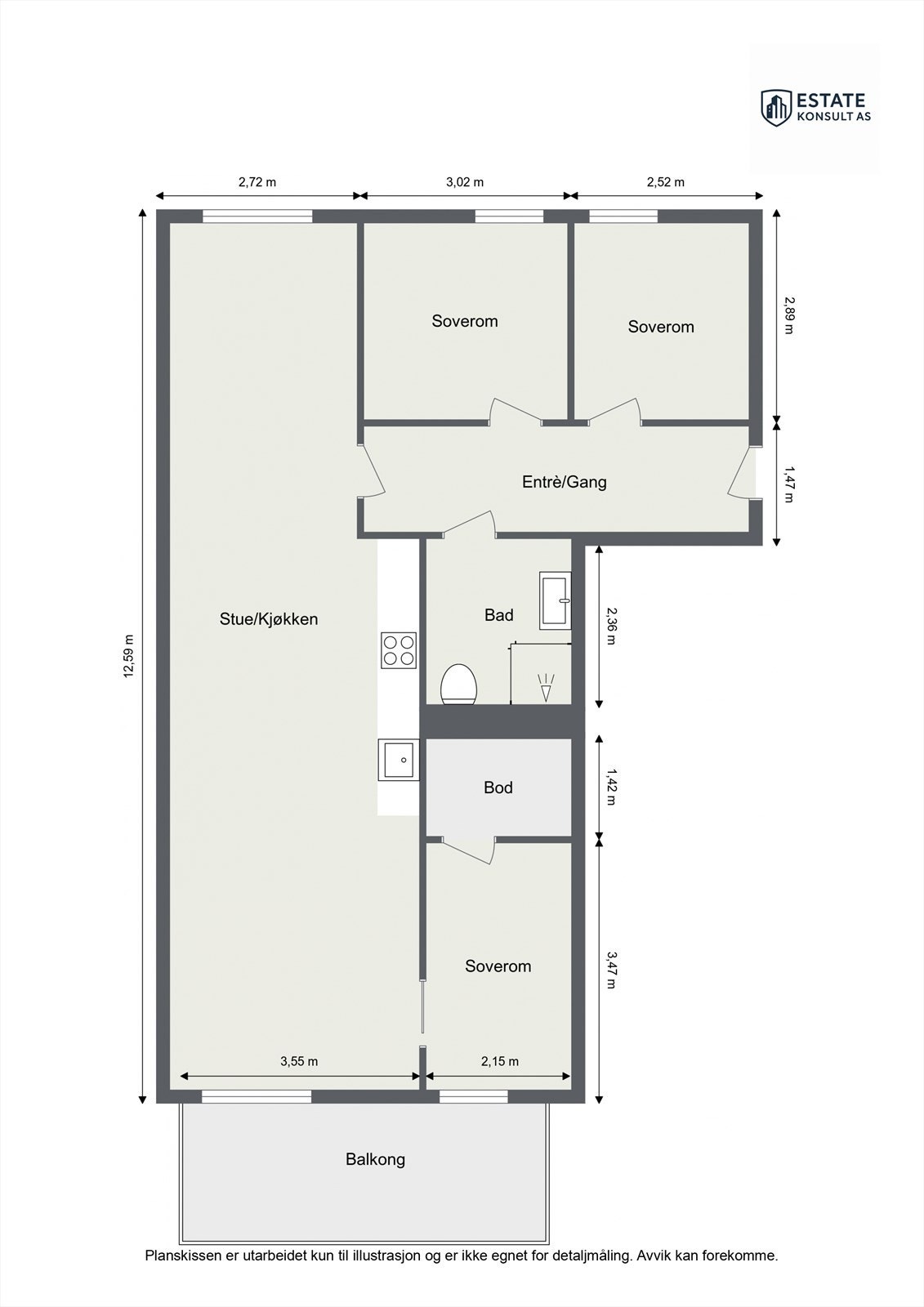 Plantegning Galleribilde