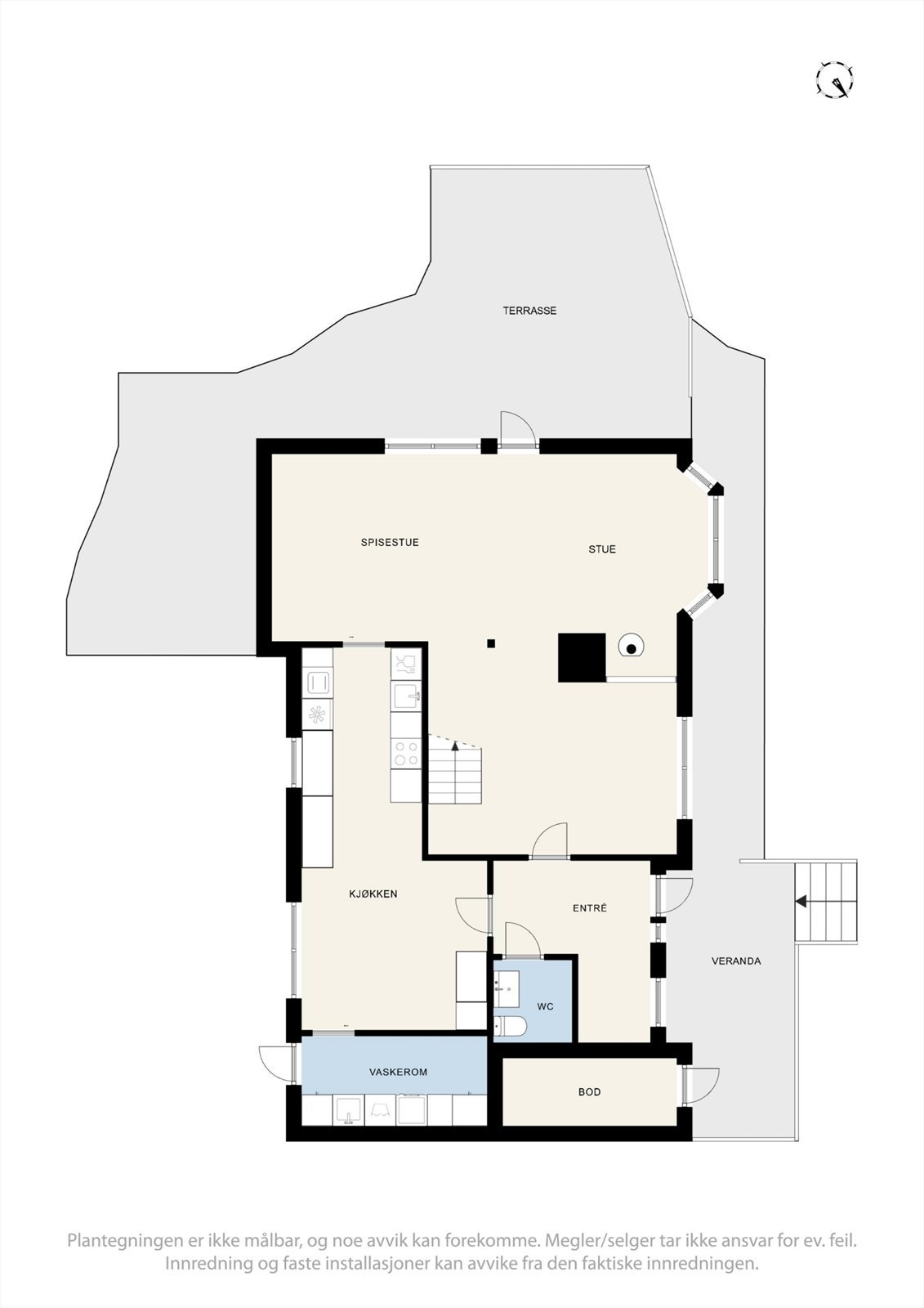 Plantegning 1.etg. Galleribilde