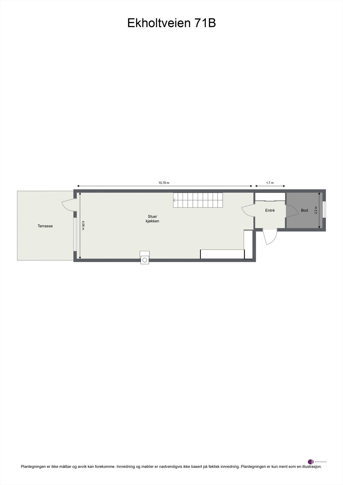 Plantegning 1. etasje Galleribilde