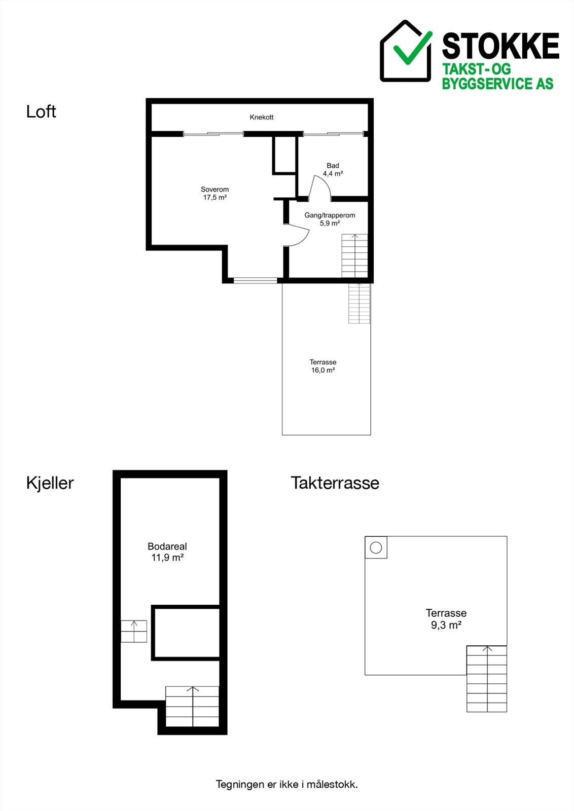 Plantegning loft Galleribilde