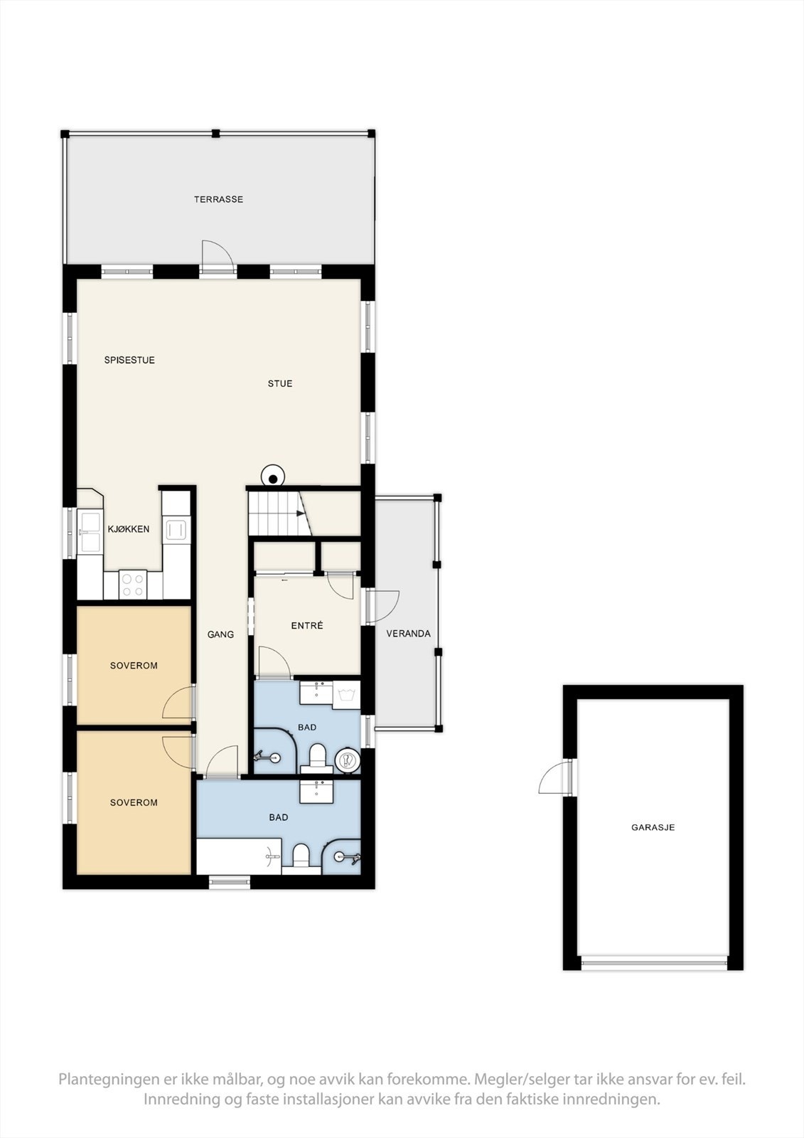 Planskisse 1. etasje Galleribilde