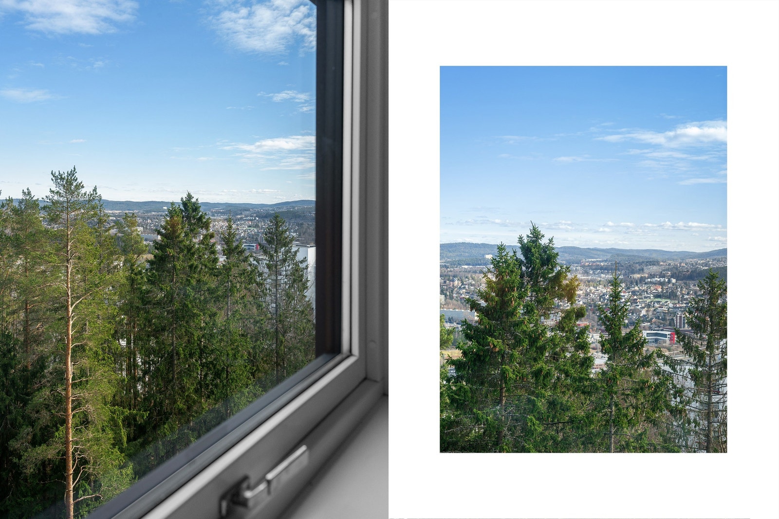 Her bor man høyt og fritt, så og si ingen innsyn. Galleribilde