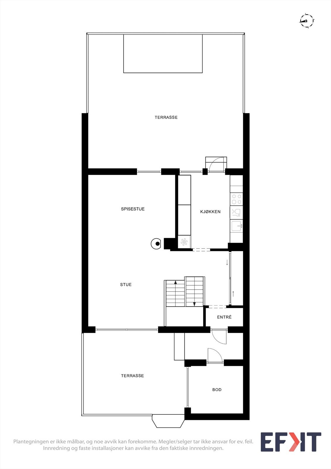 Plantegning 1.etasje Galleribilde