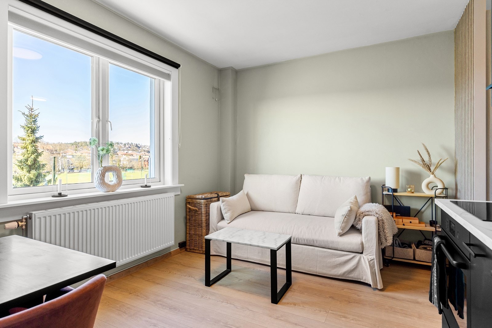 Det ble installert ny radiator i 2026 i regi av borettslaget. Galleribilde