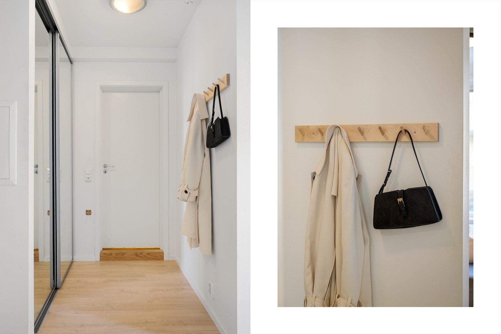 God garderobeløsning i gangen. Galleribilde
