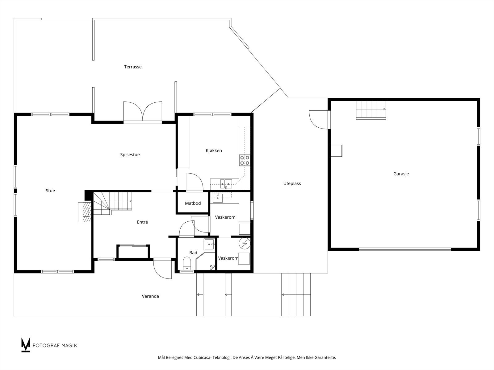 Plantegning 1.etg. Galleribilde