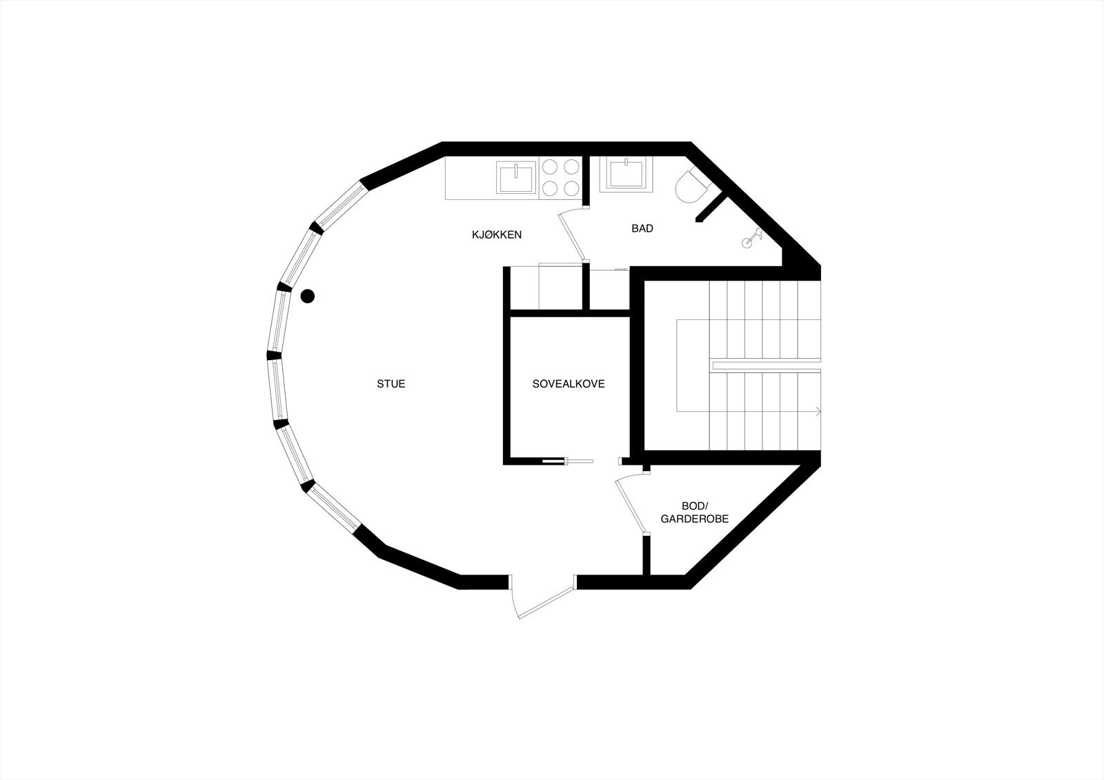 Plantegning 2. etasje Galleribilde