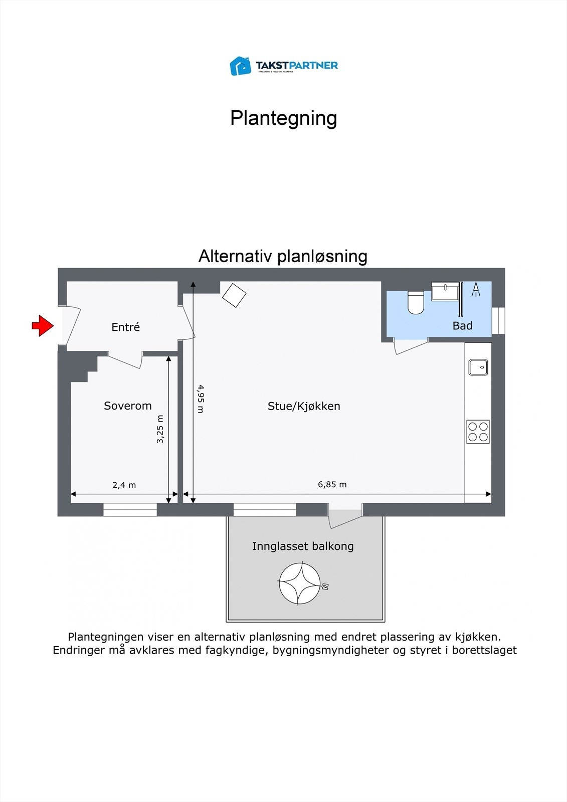 Alternativ planløsning Galleribilde