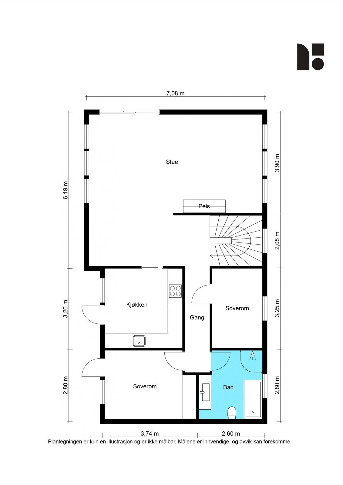 Plantegning 1. etasje. Galleribilde