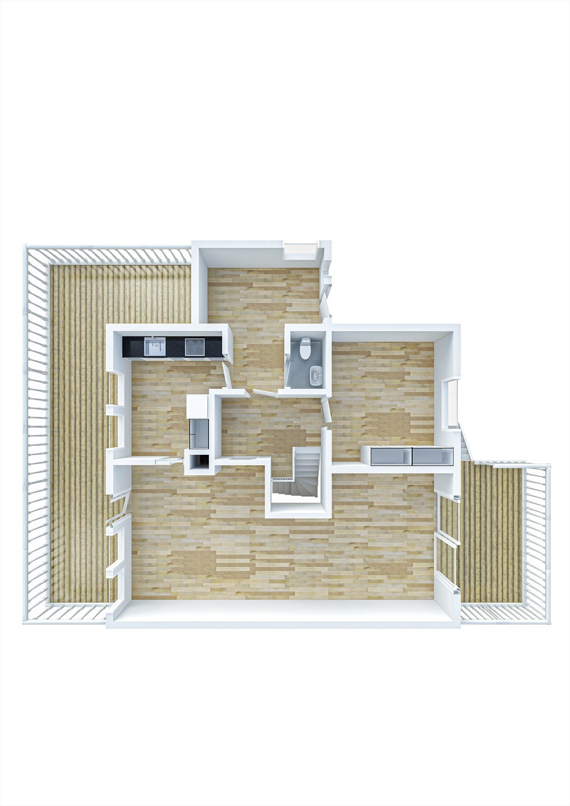 Plantegning 1.etg. Galleribilde