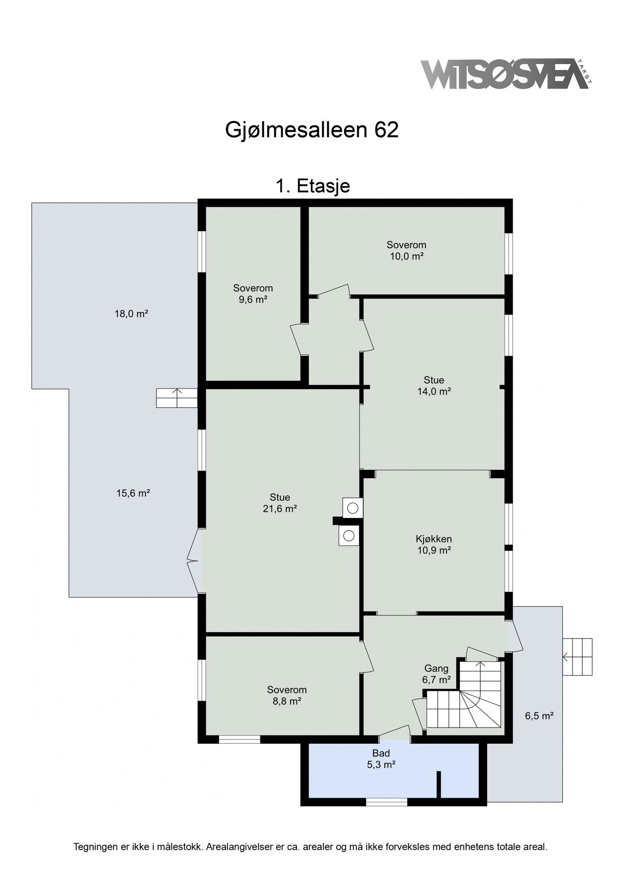 Planskisse 1. etasje Galleribilde