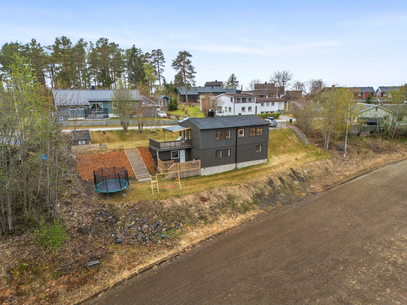 Tomten måler 721 kvm Galleribilde