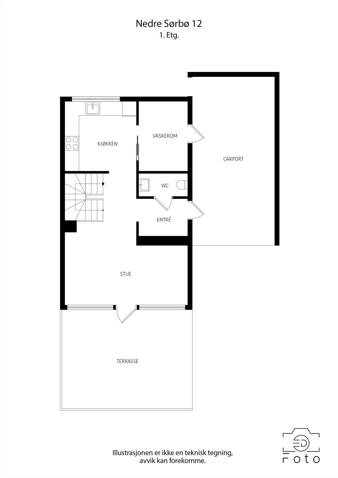 Plantegning 1.etasje Galleribilde