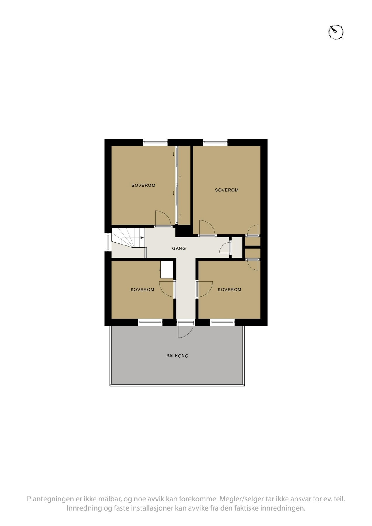 Planskisse loft. Galleribilde