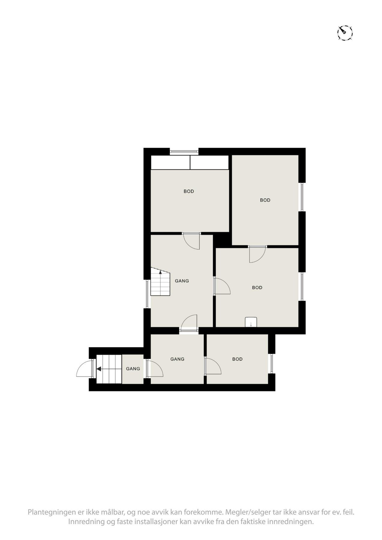 Planskisse kjeller Galleribilde